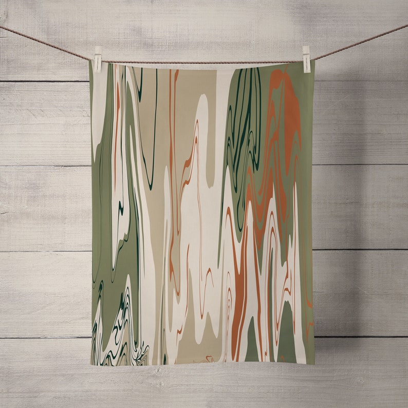 Desert Swirl Shower Curtain, Optional Bathroom Set Boho Bathroom Decor - Image 4