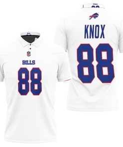 Design Buffalo Bills Dawson Knox #88 Nfl Great Player American Football Team Game White Bills Fans Polo Shirt