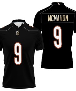 Design Chicago Bears Jim Mcmahon #9 Nfl American Football Legacy Vintage Navy Polo Shirt