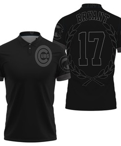 Design Chicago Cubs Kris Bryant 17 2020 Mlb Black Jersey Inspired Style 3D All Over Print Polo Shirt