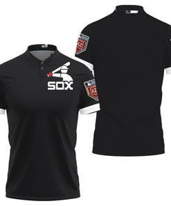 Design Chicago White Sox Spring Training Team Black 2019 Jersey Inspired Style 3D All Over Print Polo Shirt