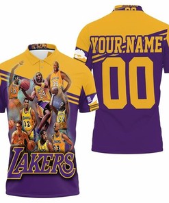 Design Legend Of Los Angeles Lakers Western Conference Nba Personalized 3D All Over Print Polo Shirt