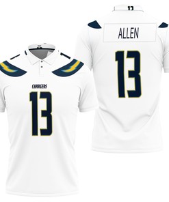 Design Los Angeles Chargers Keenan Allen Game White Jersey Inspired Style 3D All Over Print Polo Shirt