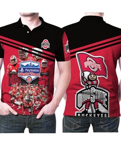 Design Ohio State Buckeyes Fiesta Bowl All Members Nfl Football Team 3D All Over Print Polo Shirt