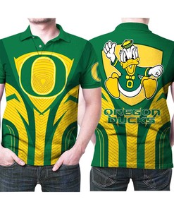 Design Oregon Ducks Mascot Logo Printed Gift For Oregon Ducks Fan 3D All Over Print Polo Shirt