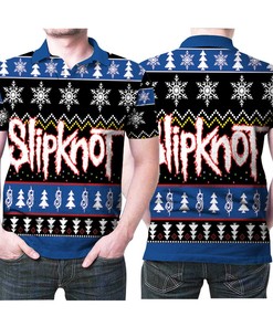 Design Slipknot Christmas Knitting Pattern Christmas 3D All Over Print Polo Shirt