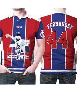 Design St Louis Cardinals Junior Fernandez 44 Mlb Great Player Baseball Team Polo Shirt