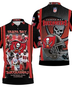 Design Tampa Bay Buccaneers Super Bowl 2021 Nfc South Division Champions 3D All Over Print Polo Shirt