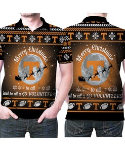 Design Tennessee Volunteers Merry Christmas To All And To All A Go Volunteers Christmas Holiday Polo Shirt