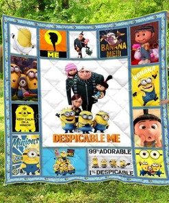 Despicable Me Keep Calm I'm A Minion Quilt Blanket Bedding Set