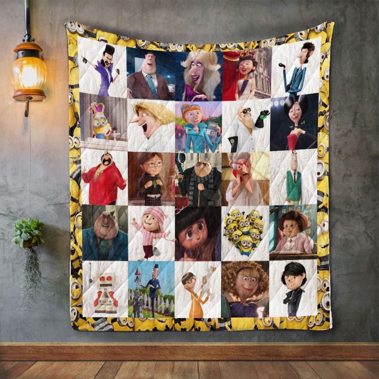 Despicable Me Quilt Blanket Bedding Set for Home Décor