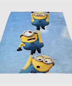 Despicable Me Sherpa Fleece Blanket Gifts for Family, for Couple