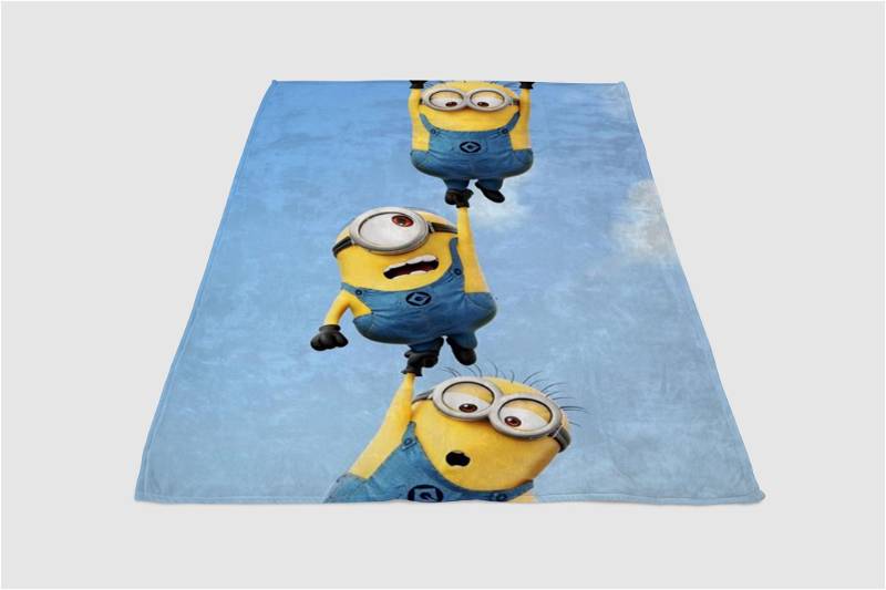 Despicable Me Sherpa Fleece Blanket Gifts for Family, for Couple