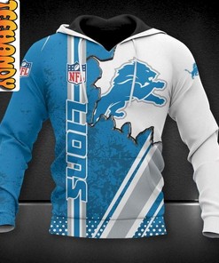 Detroit Lions 3D Football NFL Hoodie