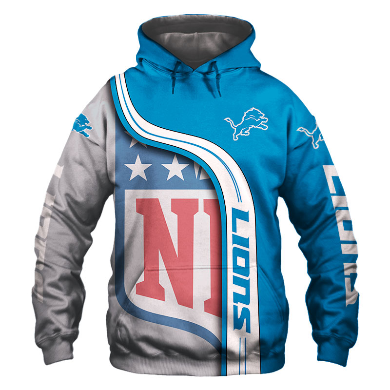 Detroit Lions 3D Hoodie Pullover Zip Hoodie Nfl for Fans - Image 3