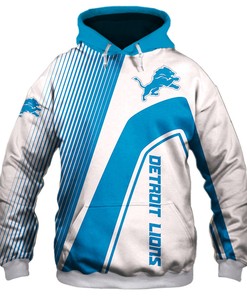Detroit Lions 3D Zip Hoodie Zip Hoodie Pullover Nfl