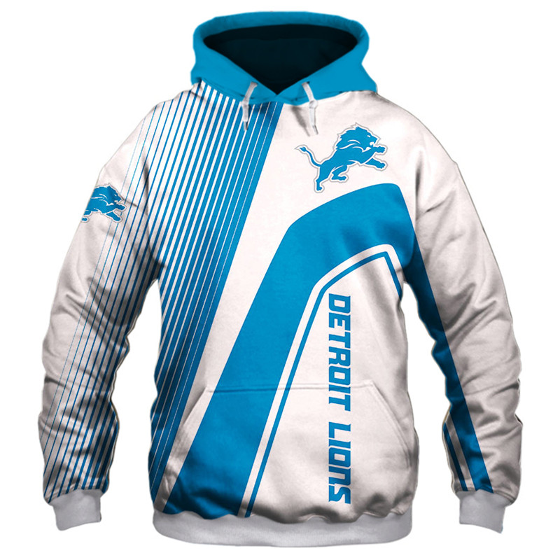 Detroit Lions 3D Zip Hoodie Zip Hoodie Pullover Nfl