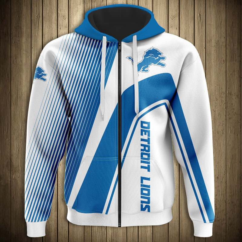 Detroit Lions 3D Zip Hoodie Zip Hoodie Pullover Nfl - Image 2