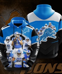 Detroit Lions Custom Sport All Over Print Hoodie 3D 7