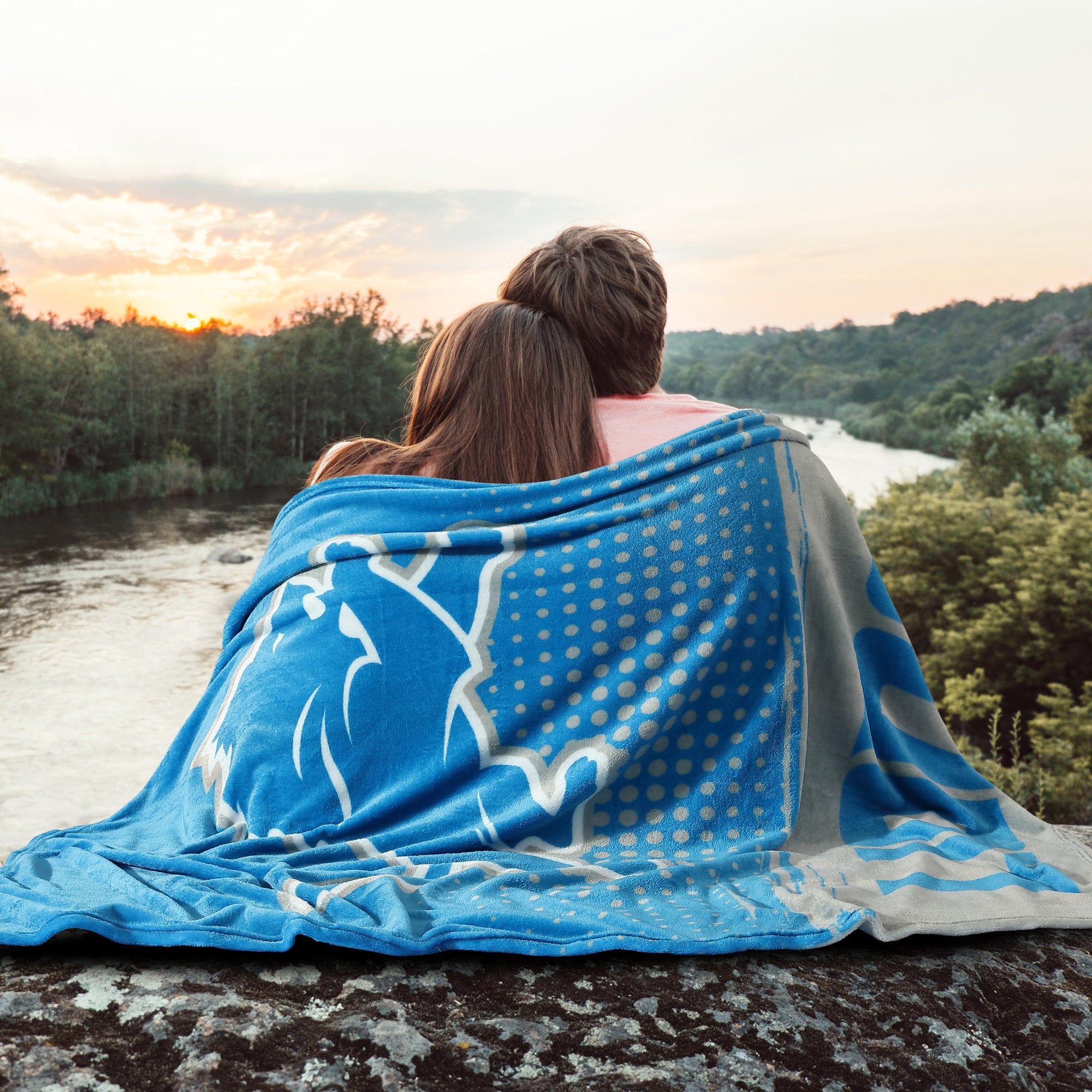 Detroit Lions Fleece Blanket Sherpa Blanket Quilt Gifts for Fans - Image 4