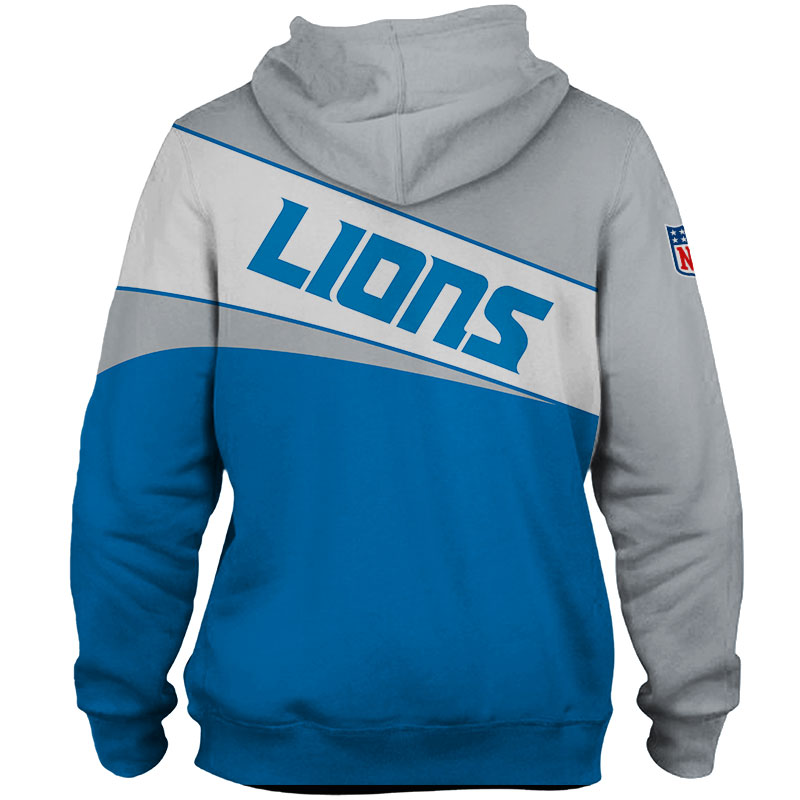 Detroit Lions Hoodie 3D Zip Hoodie - Image 3