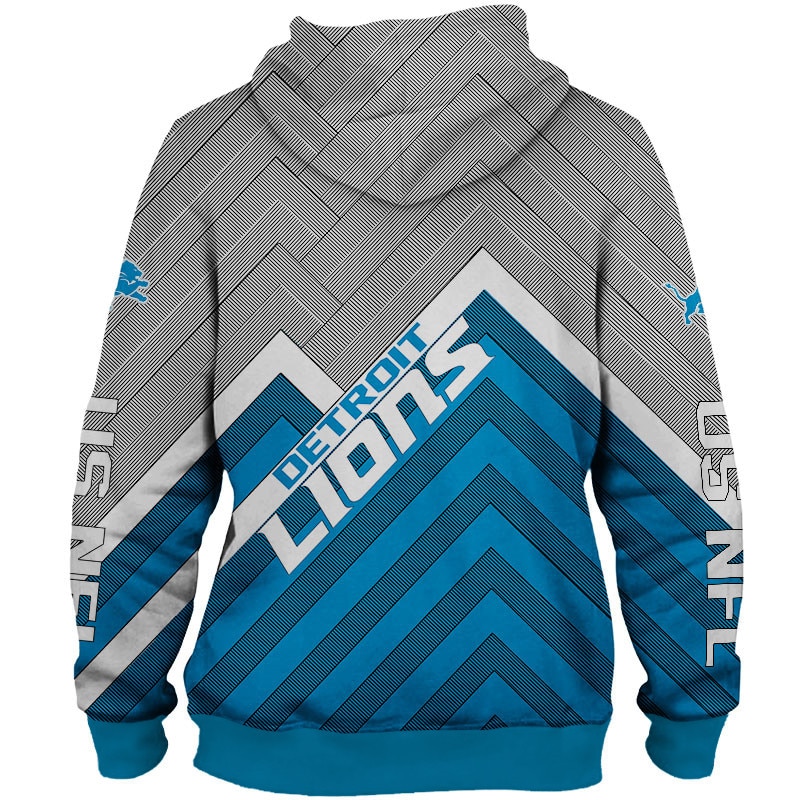 Detroit Lions Hoodie 3D Zip Hoodie Pullover Size S-5Xl - Image 3
