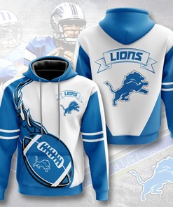 Detroit Lions Hoodie Flame Balls Graphic Gift for Fans