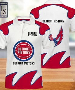 Detroit Pistons NBA Basketball Polo Shirt