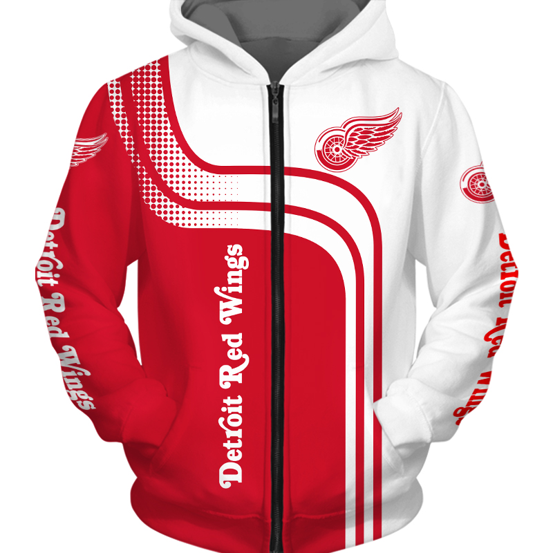 Detroit Red Wings Hoodie Zip Hoodie Pullover Gift for Fans - Image 2