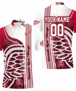 Detroit Red Wings Nhl Personalized 3D All Over Print Polo Shirt