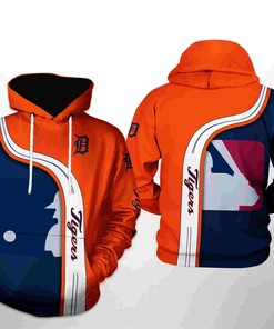 Detroit Tigers MLB Team 3D Hoodie Zipper Hoodie