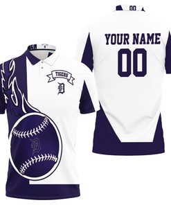 Detroit Tigers Personalized 3D All Over Print Polo Shirt