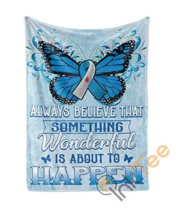 Diabetes Awareness Something Wonderful Is About To Happen Sherpa Fleece Blanket Gifts for Family, for Couple