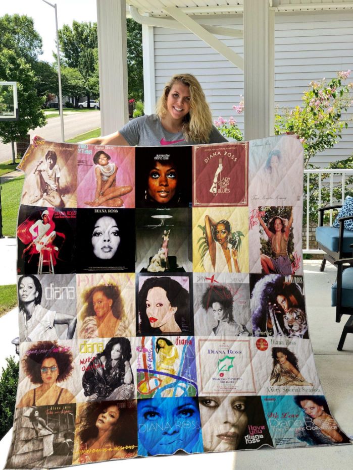 Diana Ross 3 Quilt Blanket Bedding Set for Home Décor