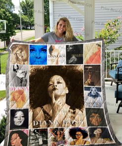 Diana Ross Albums Co Poster Quilt Blanket Bedding Set