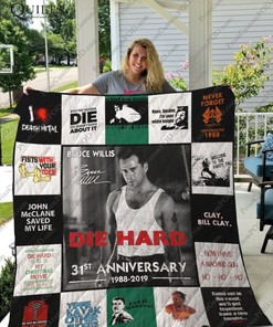 Die Hard For Fans Collected Quilt Blanket Bedding Set