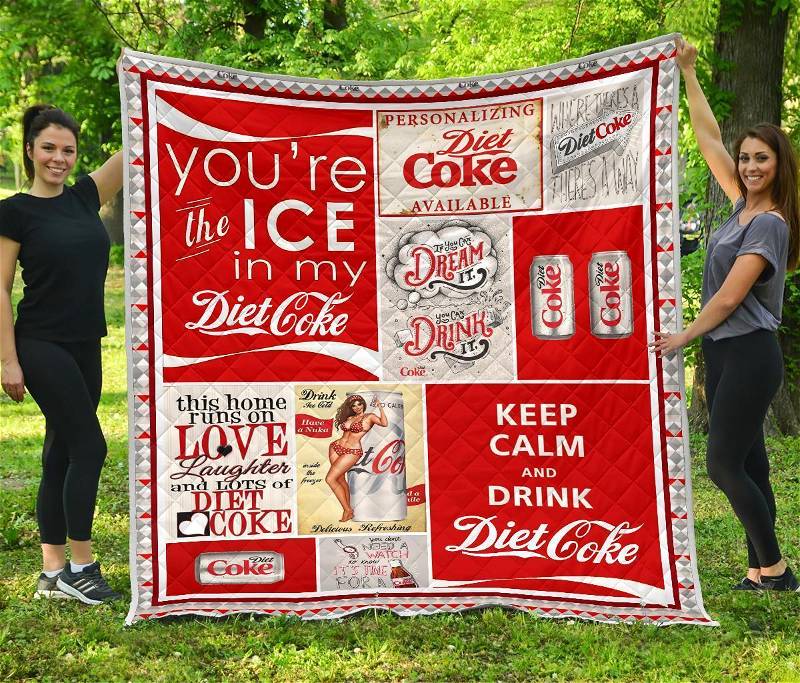 Diet Coke Funny Gift For Soft Drink Lover Quilt