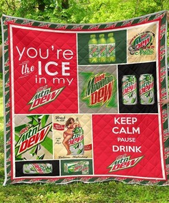 Diet Mountain Dew Funny Gift For Soft Drink Lover Quilt