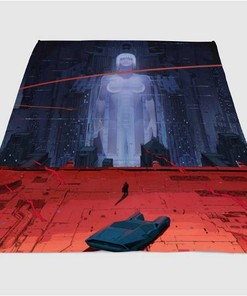 Diffrent Blade Runner Animation Sherpa Fleece Blanket Gifts for Family, for Couple