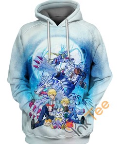 Digimon Friendship Team Hoodie 3D
