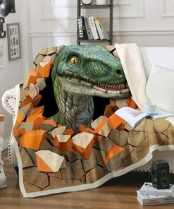 Dinosaur Quilt Blanket Bedding Set Gifts for Kids