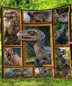 Dinosaur Quilt Blanket Bedding Set With Pilliwcases Option