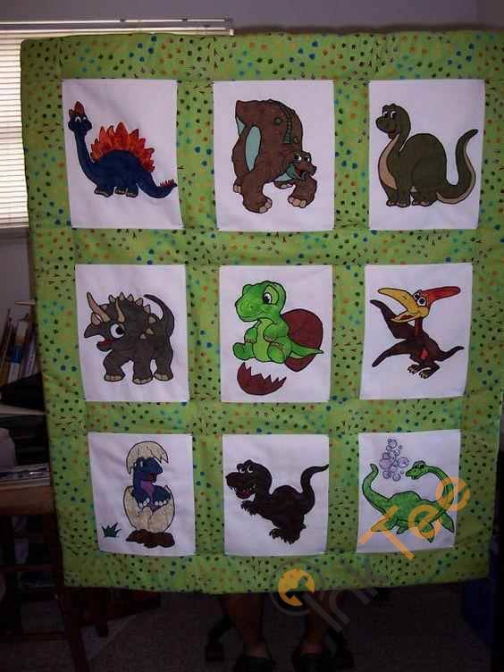 Dinosaur V6 Quilt Blanket Bedding Set