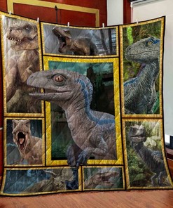 Dinosaurus Quilt Blanket Bedding Set for Home Décor