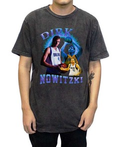 Dirk Nowitzki Vintage Washed Style T-Shirt