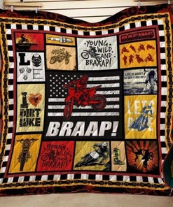 Dirt Bike Quilt Blanket Bedding Set J0803 83o41