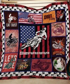 Dirt Bike Quilt Blanket Bedding Set J0805 83o40