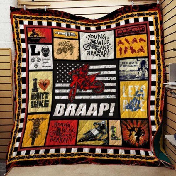Dirt Bike Quilt Blanket J0803 83o41