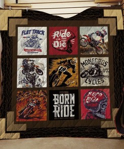 Dirt Bike Ride Til You Die Quilt Blanket Bedding Set