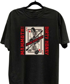 Dirty Honey & Mammoth Wvh Young Guns Tour 2022 T-Shirt